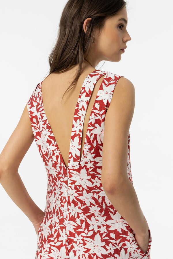 Tiffosi Mono Estampado Floral rojo