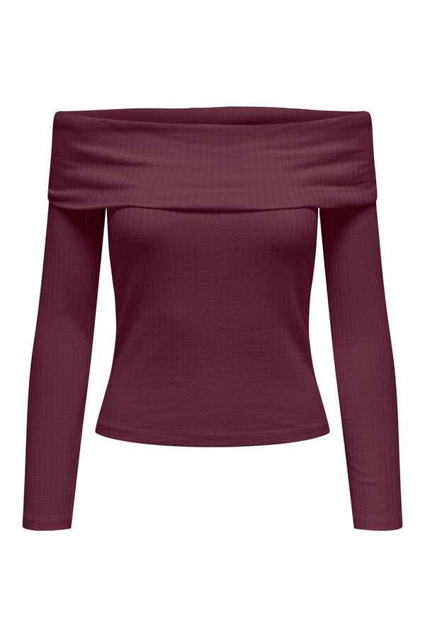 JDY Top ombros descobertos rosa