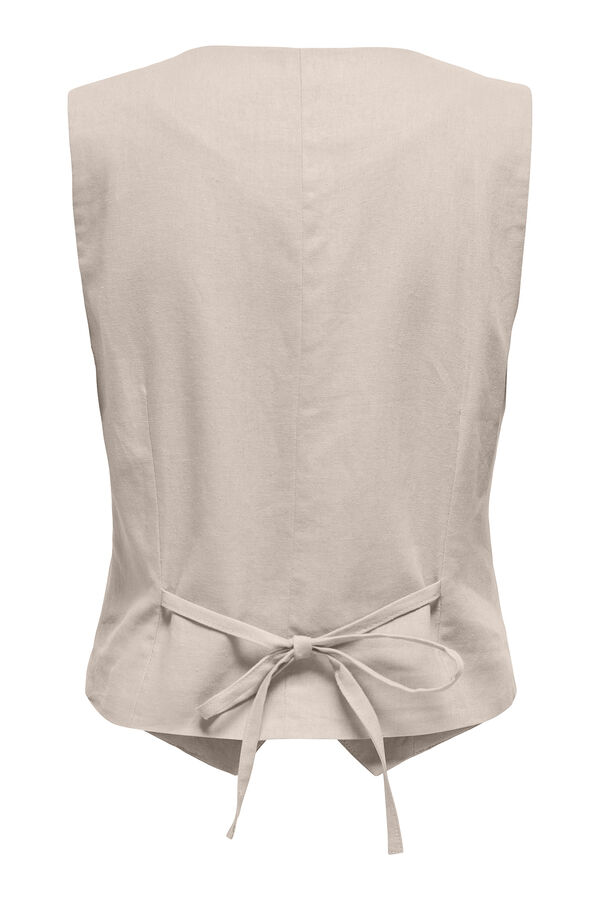 Only Colete de linho  cinzento