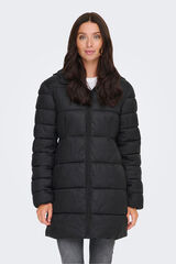 JDY Abrigo acolchado negro