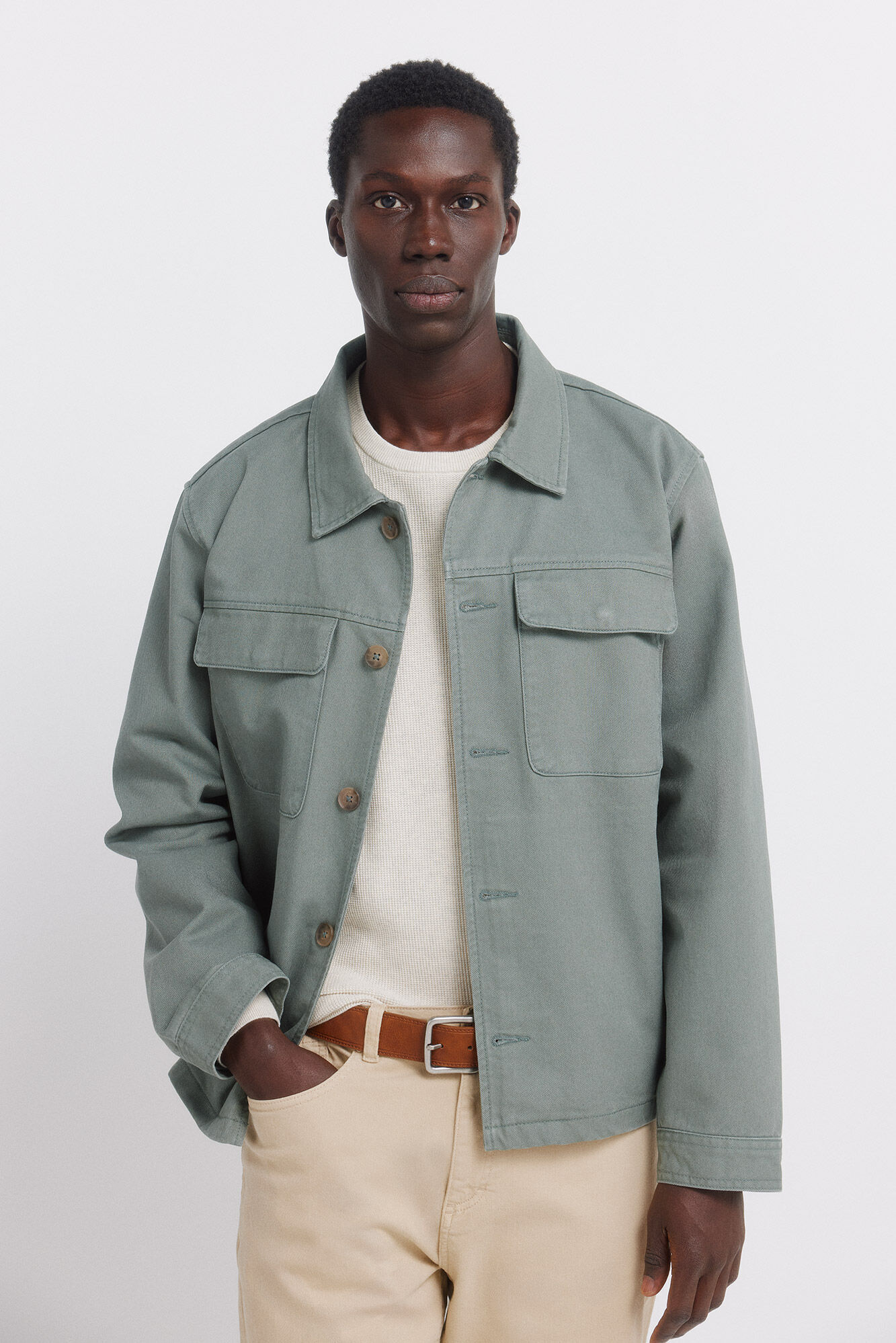 Springfield Sobrecamisa algod&oacute;n overshirt fit