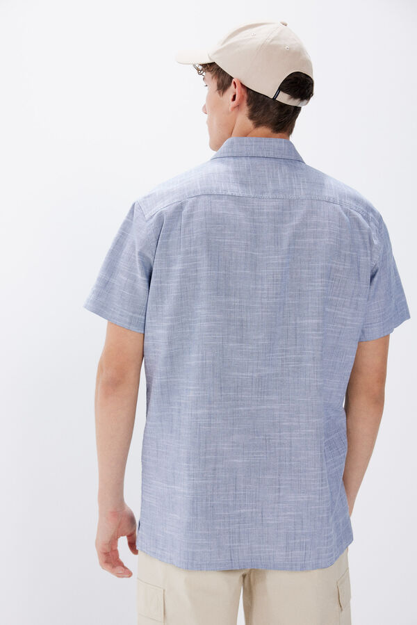 Springfield Camisa manga corta bicolor azul