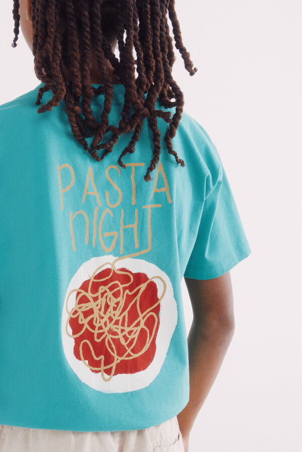 Springfield Kids Camiseta pasta ni&ntilde;o estampado