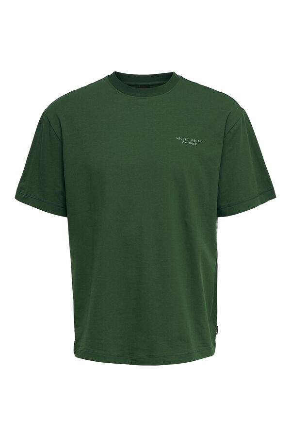 Springfield Camiseta manga corta dibujo verde