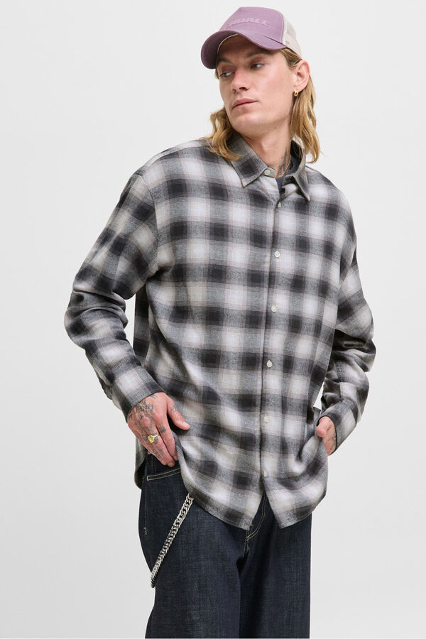 Jack & Jones Camisa cuadros negro
