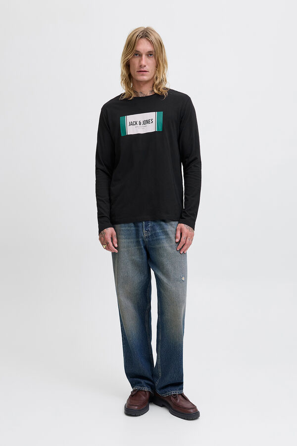 Jack & Jones T-shirt de corte regular  preto