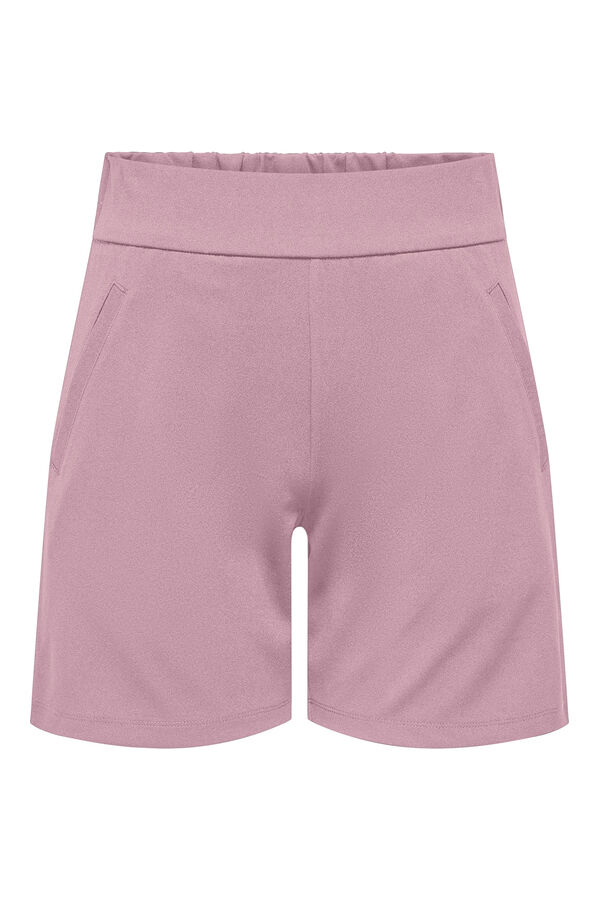 JDY Calças curtas folgadas rosa