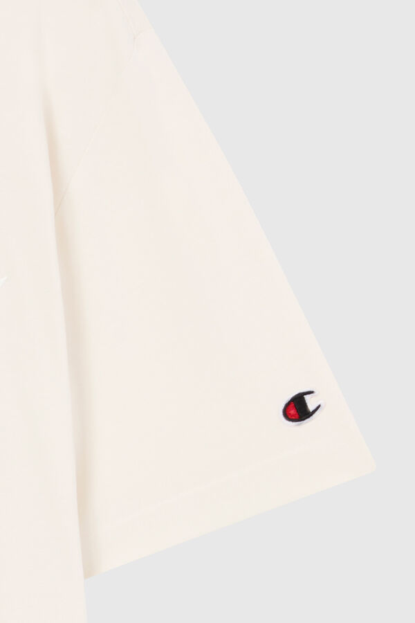 Champion Camiseta Champion com gola caixa bege