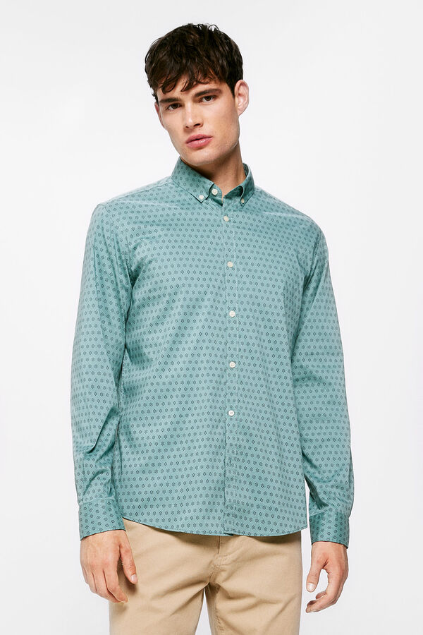 Springfield Camisa estampada malva