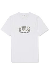 Fila T-shirt b&aacute;sica de manga curta branco