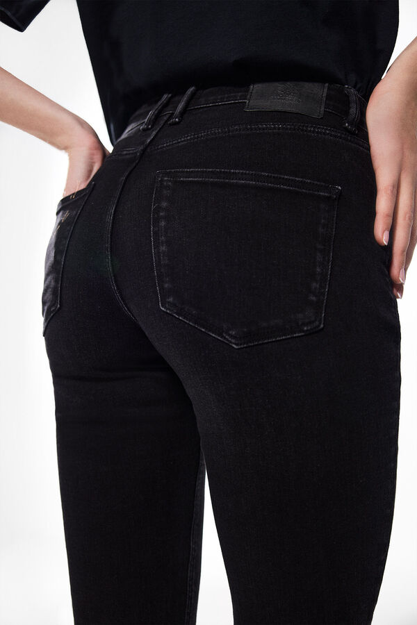 Springfield Jeans Slim Cropped negro
