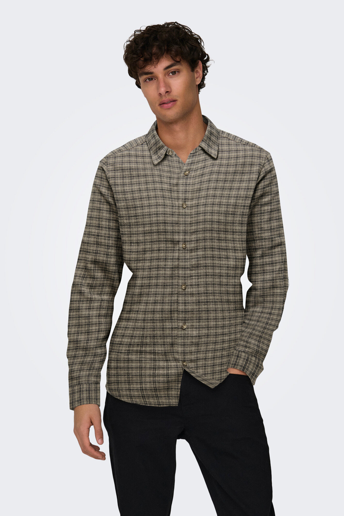 Only & Sons Camisa manga larga cuadros