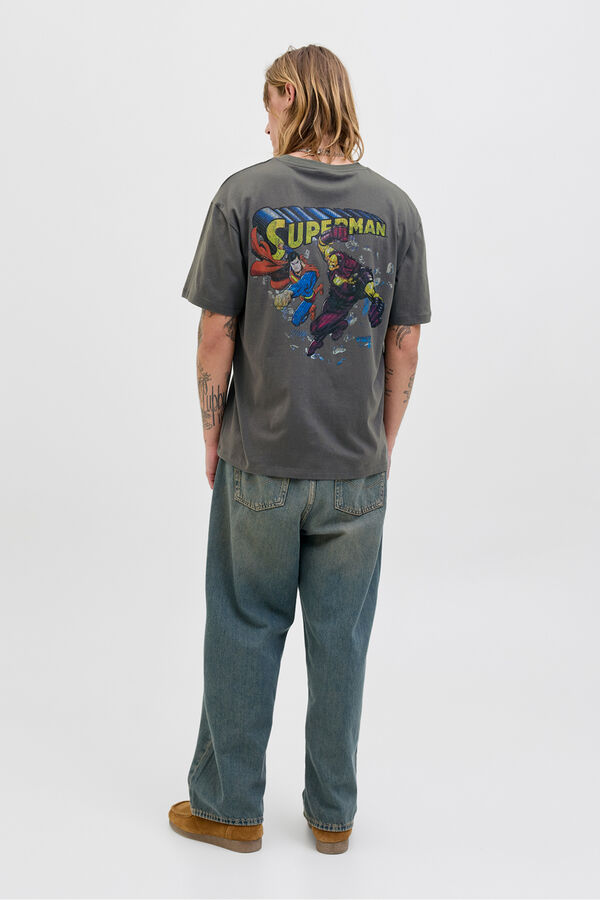 Jack & Jones T-shirt back print cinzento