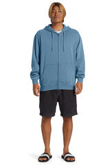 Quiksilver Sudadera con Capucha y Cremallera para Hombre azul