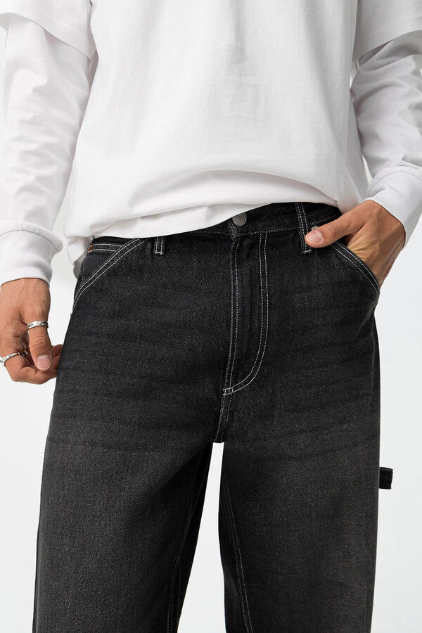 Tiffosi Young Jeans Super Baggy Fit negro