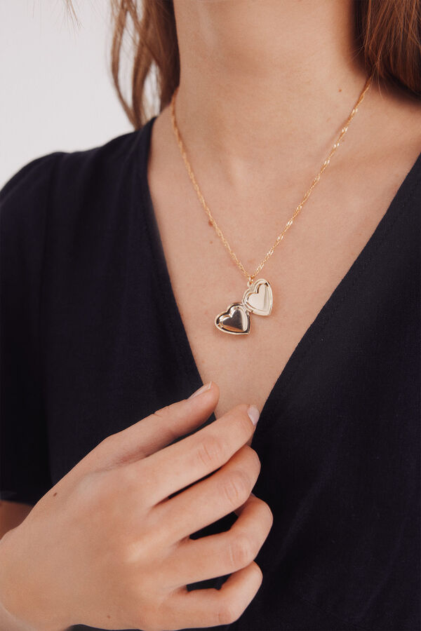 Springfield Collar cadena coraz&oacute;n amarillo