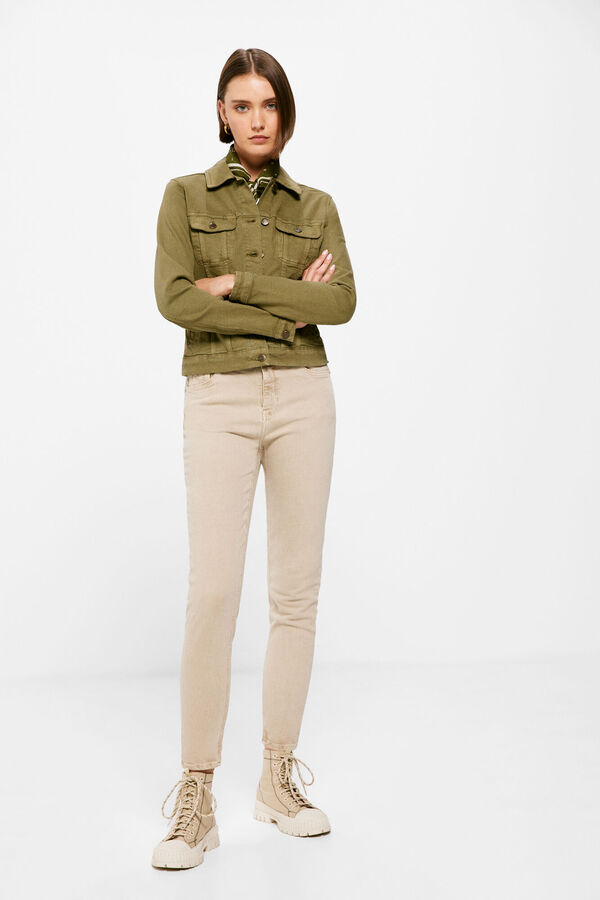 Springfield Chaqueta Vaquera Color Algod&oacute;n kaki