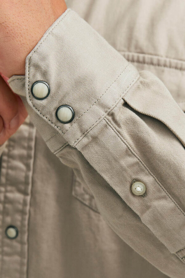 Jack & Jones Camisa vaquera beige