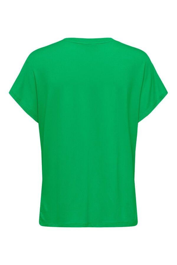 JDY T-shirt decote redondo  verde