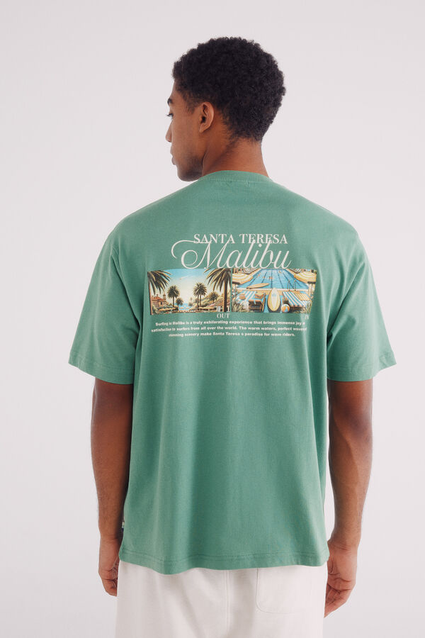 Springfield Camiseta Malibu verde