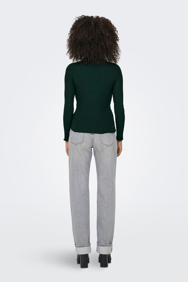 Only Su&eacute;ter manga comprida azul