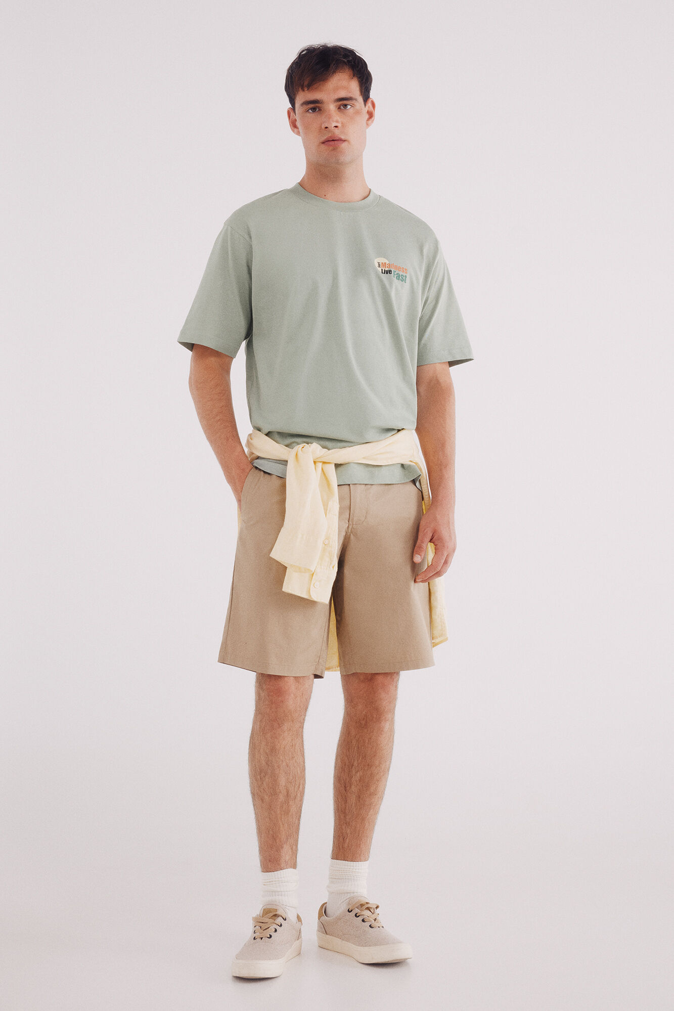 Springfield Bermuda popel&iacute;n comfort fit