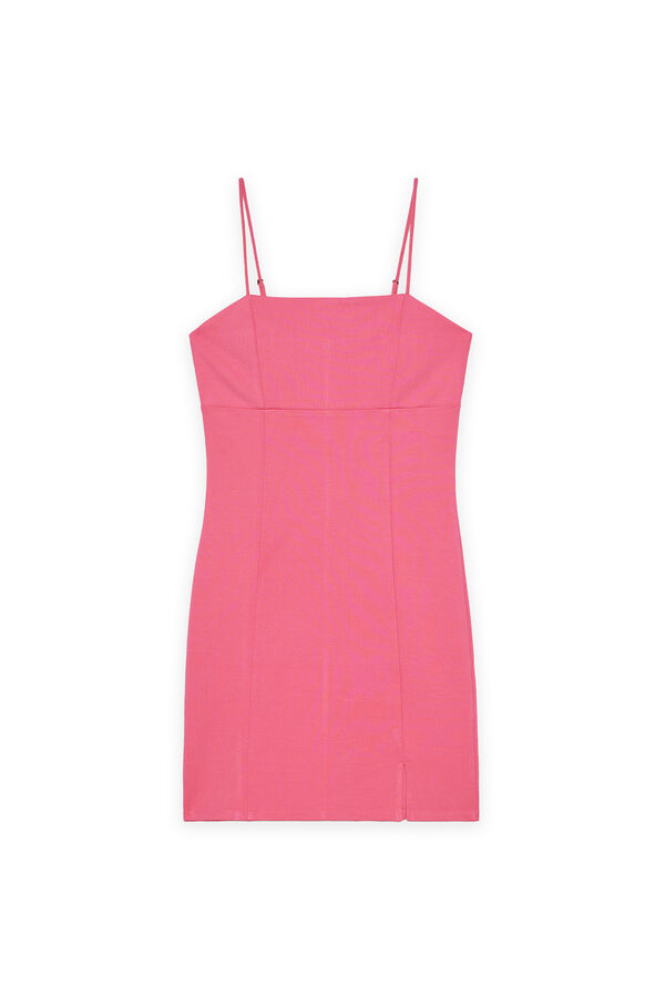 Inside Vestido Mini Tirantes fucsia