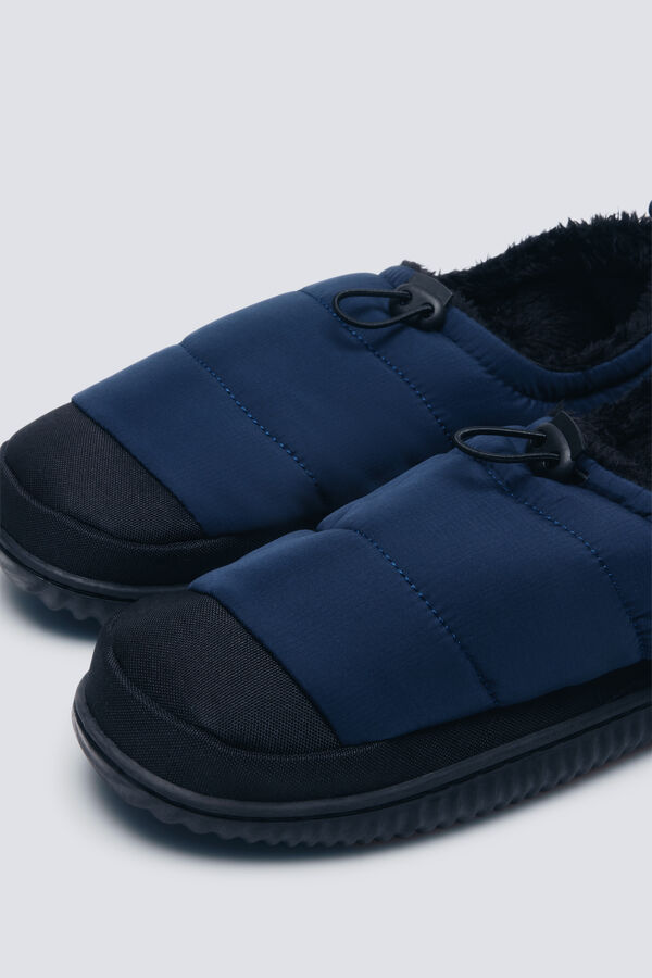 Springfield Chinelos de quarto de nylon acolchoado azul