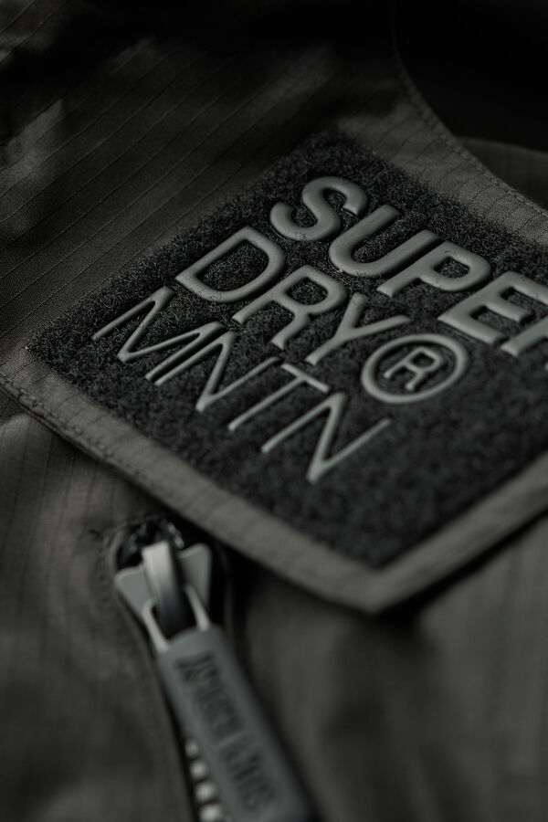 Superdry Chaqueta Cortavientos Con Capucha negro