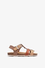 Conguitos Sandalias bio tiras con hebilla blanco