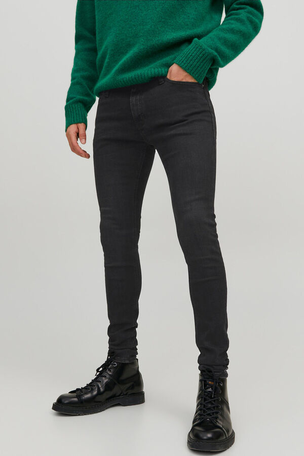 Jack & Jones Jeans Tom spray on fit negro