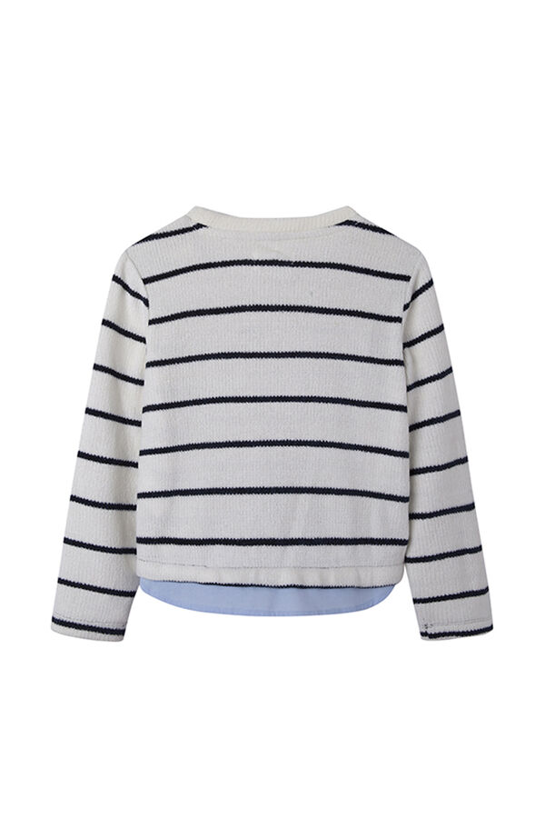 Springfield Kids Jersey raya marinera ni&ntilde;a beige