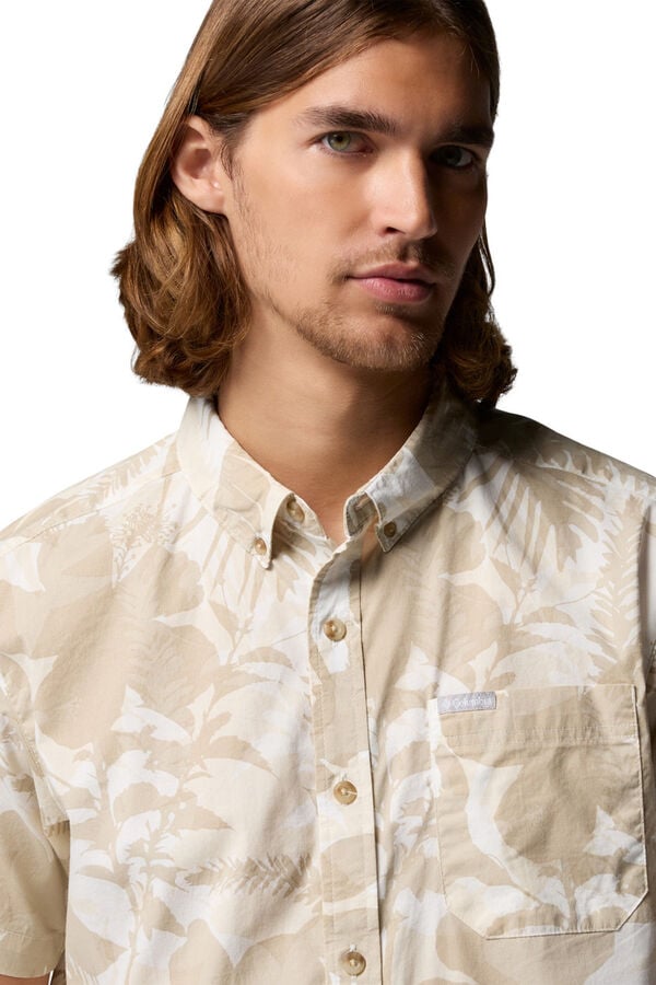 Columbia Camisa estampada de manga curta branco