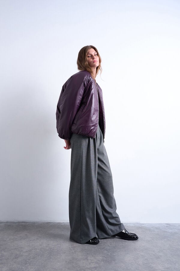 Topshop Casaco curta de nylon rosa