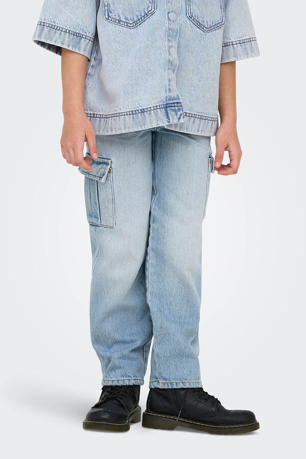 Only Girls Vaquero cargo ni&ntilde;a azul