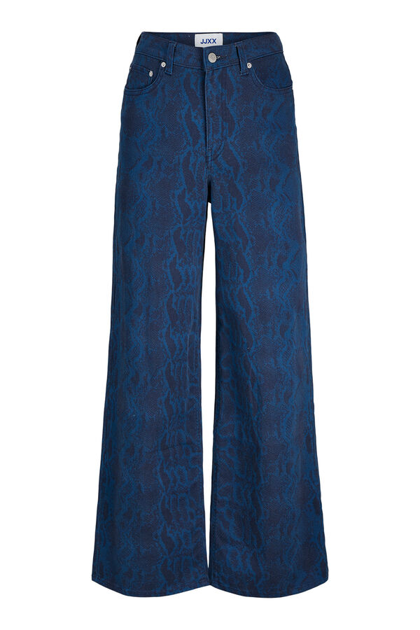 Jack & Jones Pantal&oacute;n loose fit estampado azul