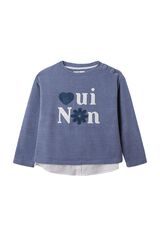 Springfield Kids Jersey chenilla "oui non" ni&ntilde;a azul