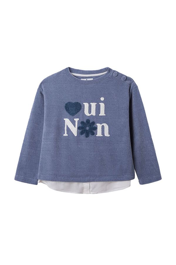 Springfield Kids Jersey chenilla "oui non" ni&ntilde;a azul