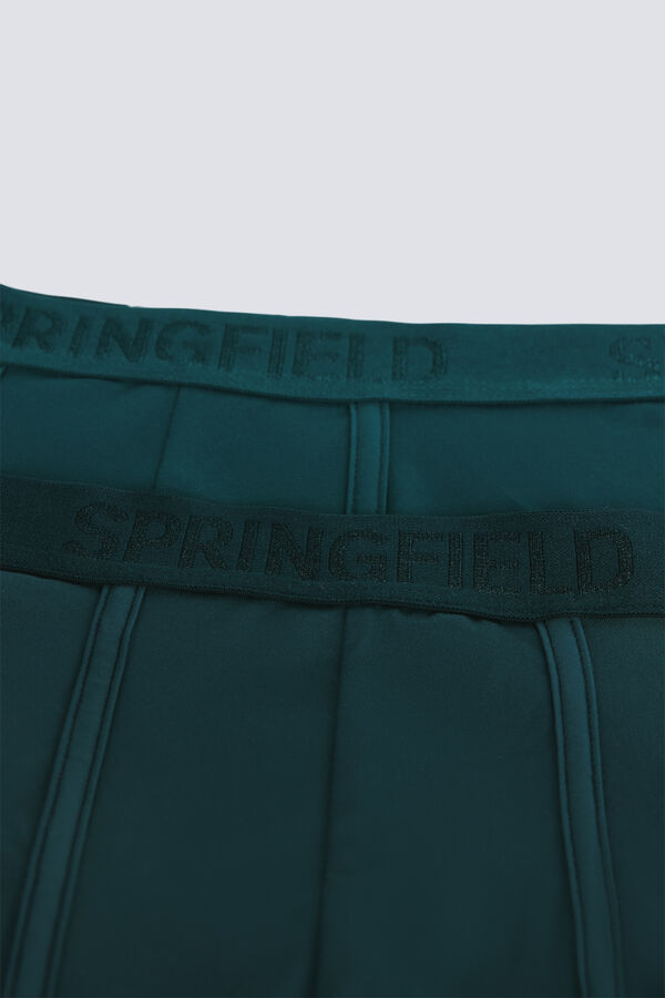 Springfield Pack de 2 boxers em microfibra azul
