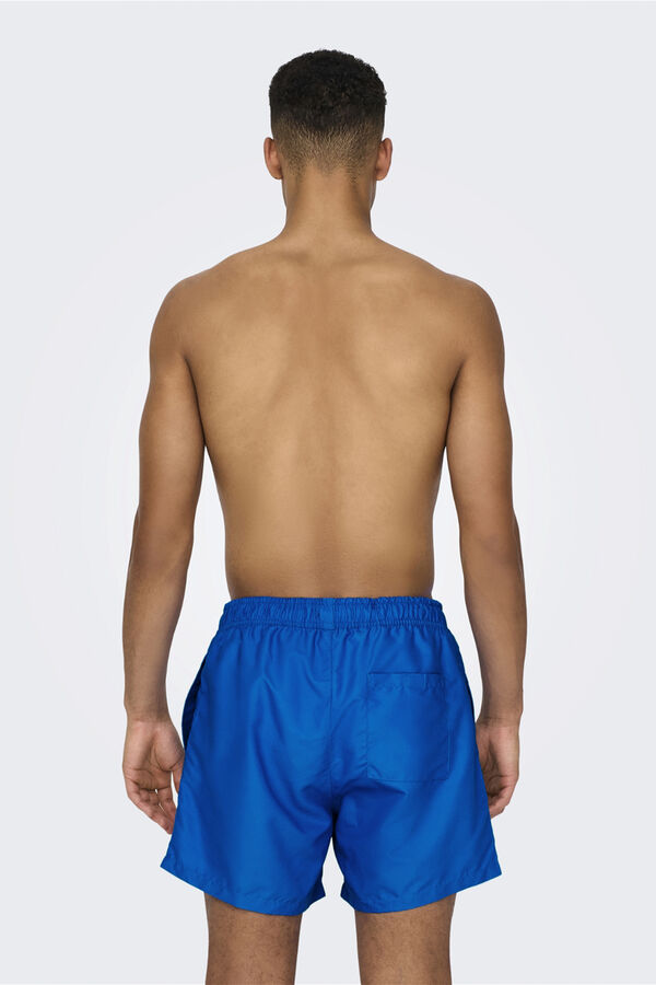 Only & Sons Ba&ntilde;ador b&aacute;sico azul