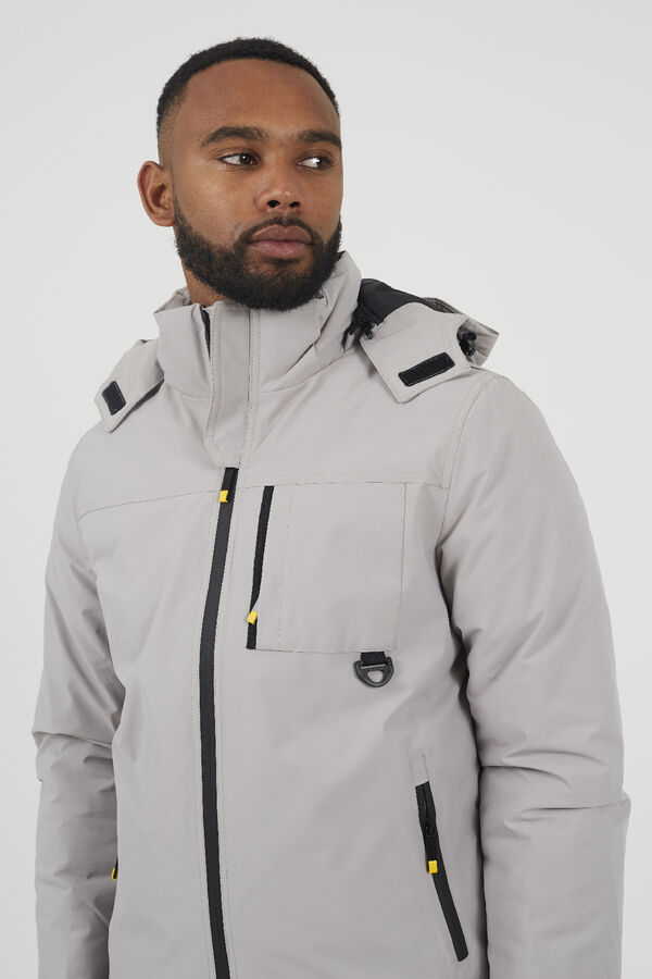 Brave Soul Casaco com capuz bege