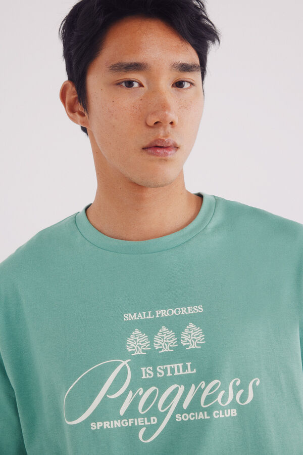 Springfield Camiseta logo progress verde