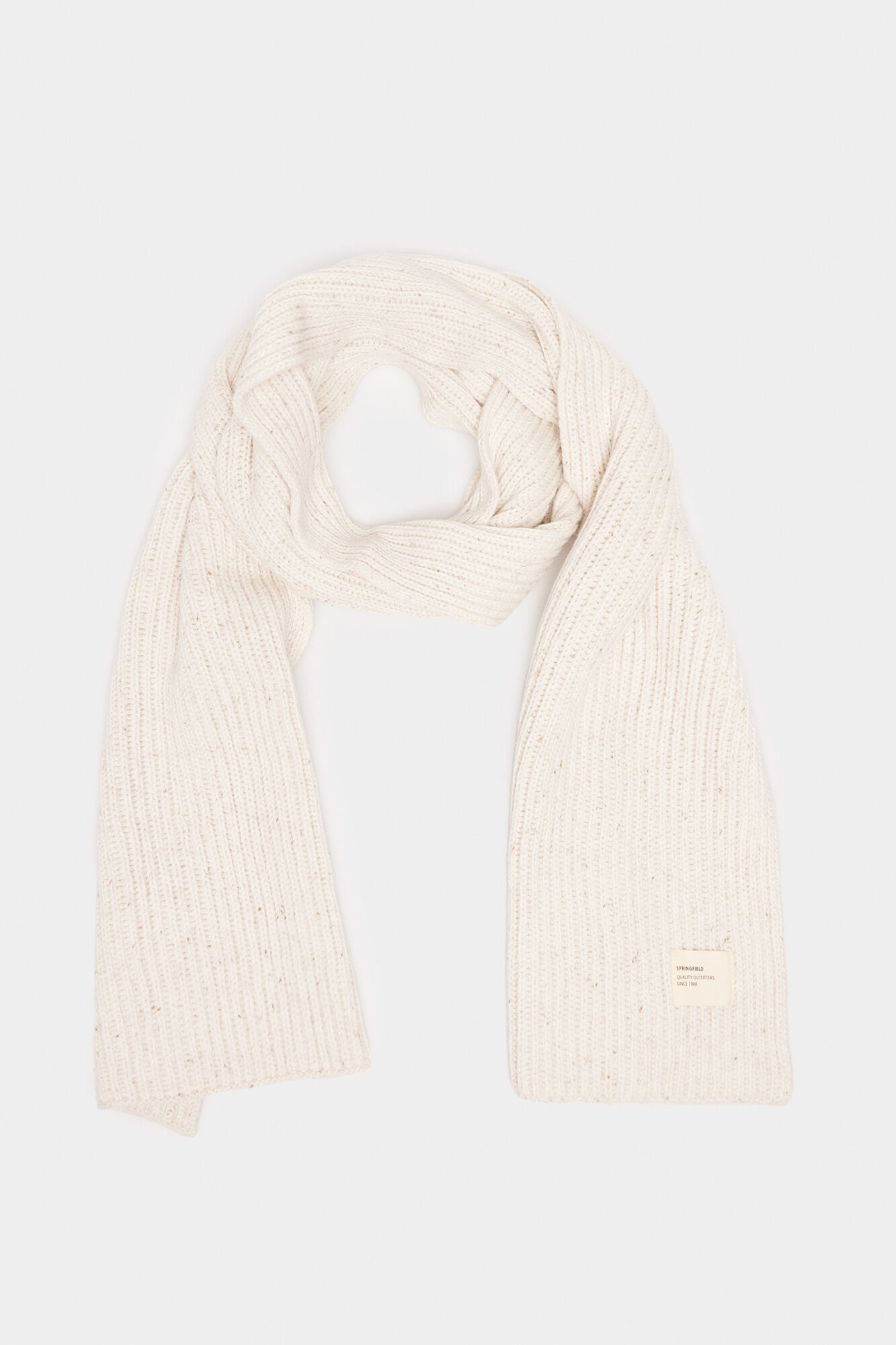 Springfield Cachecol canelado neps em cru