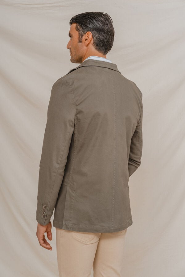 Celopman Blazer Casual Algod&oacute;n verde