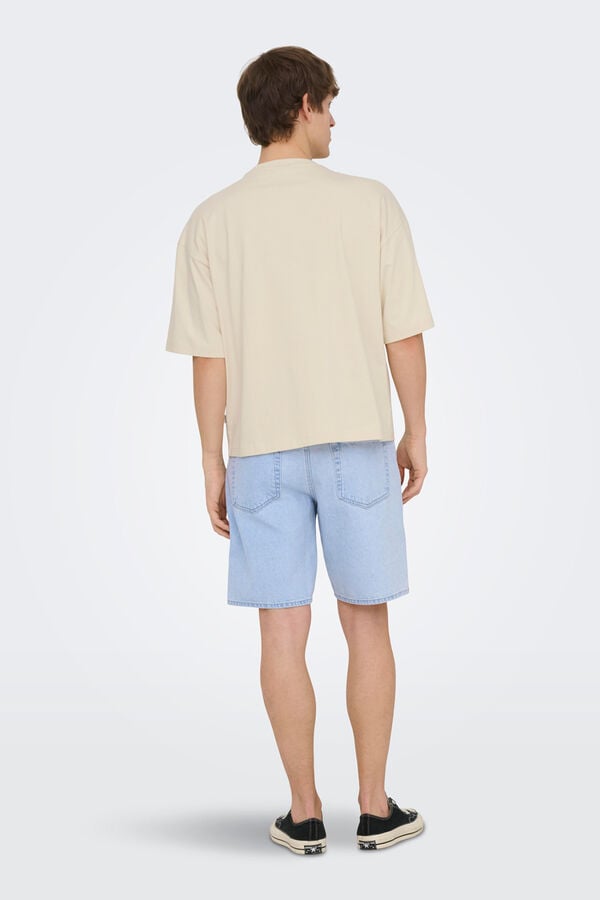 Only & Sons Bermuda de ganga azul
