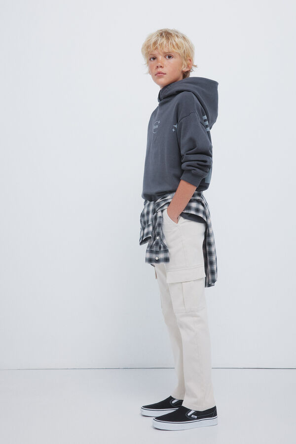 Springfield Kids Crian&ccedil;a de carga cal&ccedil;as chino branco