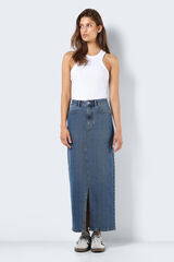Noisy May Saia comprida denim azul