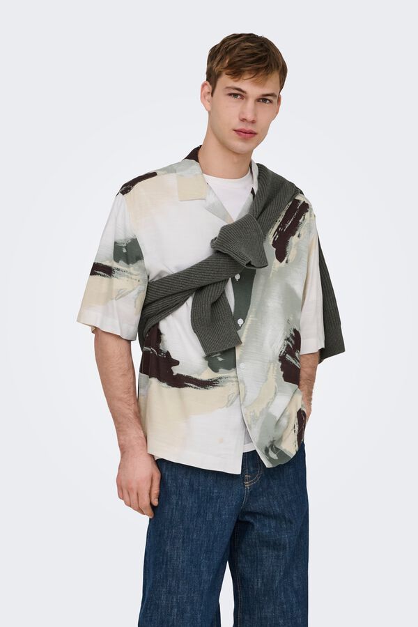Only & Sons Camisa de manga curta branco
