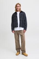 Jack & Jones Pantal&oacute;n denim cargo gris