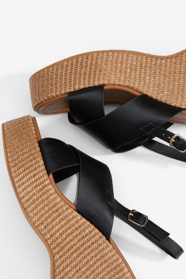 Tiffosi Sandalias de Plataforma negro